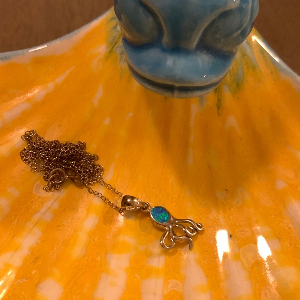 Sterling Silver Octopus Necklace